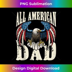 mens retro all american dad 4th of july usa flag patriotic pride tank top - stylish sublimation digital download
