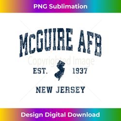 McGuire AFB New Jersey NJ Vintage Athletic Navy Sports Desig - Vintage Sublimation PNG Download