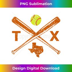 texas softball bats & ball retro style softball player tank top - png sublimation digital download
