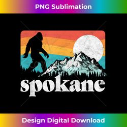 Spokane Washington Bigfoot Mountains - Stylish Sublimation Digital Download