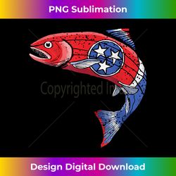 retro tennessee flag trout vintage fly fishing graphic - modern sublimation png file