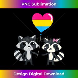 Raccoon Couple Pan Pride Tank Top 2 - PNG Transparent Digital Download File for Sublimation