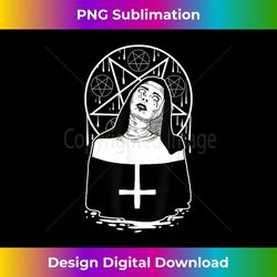 Dark Evil Nun Pentagram Scary Nun - Professional Sublimation Digital Download