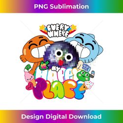 the amazing world of gumball happy place long sleeve - instant sublimation digital download