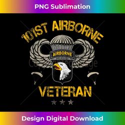 US Army 101st Airborne Veteran USA Flag Vintage Men Women - Special Edition Sublimation PNG File