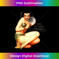 retro bikini pinup girl art - crystal ball pin up girl 2