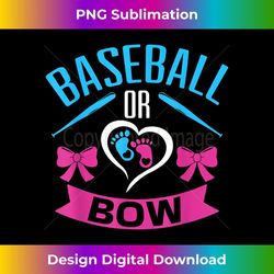 baseball or bow - gender reveal baby party announcement