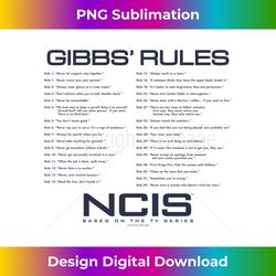 ncis gibbs rules long sleeve 1 - modern sublimation png file