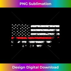 wildland firefighter red line american flag 1 - elegant sublimation png download