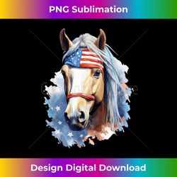 horse lovers american flag bandana patriotic 4th of july - trendy sublimation digital download