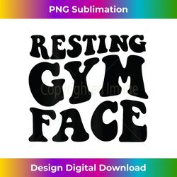 resting gym face on back 1 - aesthetic sublimation digital file