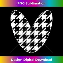 white and black christmas buffalo plaid love heart pajamas 1 - exclusive sublimation digital file