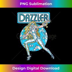 marvel universe classic dazzler vintage sparkle hero - exclusive png sublimation download