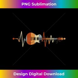 retro heartbeat guitar 1 - png sublimation digital download