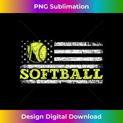 usa flag patriotic softball player american sport softball 1 - modern sublimation png file