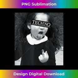 techno child with tongue and middle finger rave-fun 1 - high-resolution png sublimation file