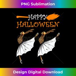 happy halloween ballerina skeleton funny ballet dancer - decorative sublimation png file