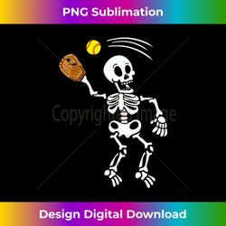 softball catcher halloween skeleton costume party 1 - exclusive sublimation digital file