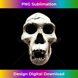 Dark Art Homo Erectus Skull - Grunge Horror Goth