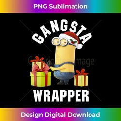despicable me minions gangsta wrapper portrait - high-quality png sublimation download