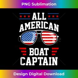 all-american boat captain - patriotic usa boat captain