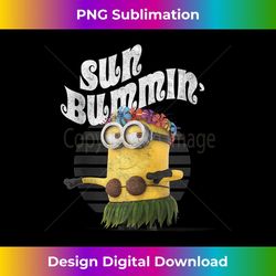 despicable me minions luau summer bummin' portrait - high-quality png sublimation download