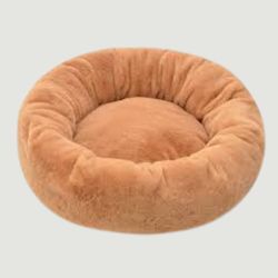 round washable sleeping soft pet bed with customized pet name (diameter 50cm)