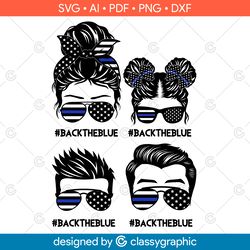 back the blue svg, back the blue family life svg, police svg, thin blue line svg, police officer svg, police wife svg