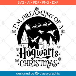 i m dreaming of a hogwarts christmas svg, buffalo check svg, hogwarts christmas png, hogwarts svg files for cricut