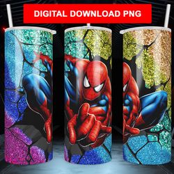 spiderman wrap design tumbler 20 oz skinny tumbler wraps straight and tapered sublimation tumbler download png designs