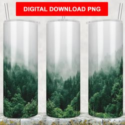 forest tumbler png wrap design 20 oz skinny tumbler straight and tapered sublimation jungle tumbler wrap png forest tree