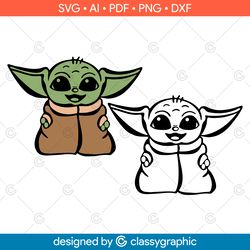 baby yoday svg, baby yoda face svg, star wars svg file for cricut, star wars yoda svg files for cricut, coloring pages