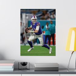 josh allen poster 18x24, home wall art print decor, gift for brother, man cave