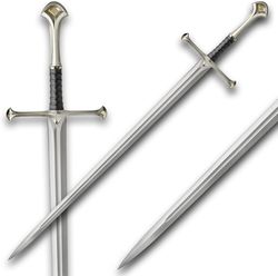 king elendil's narsil sword | licensed lord of the rings movie replica | 24k gold plated fittings |