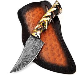 handmade '8'in full tang skinner micarta handle' razor sharp blade / survival pocket knife for man