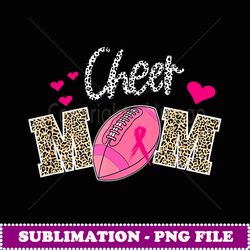 football cheer mom pink leopard breast cancer awareness mom - instant sublimation digital download