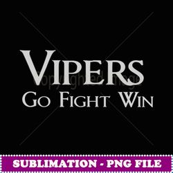 go vipers football baseball basketball cheer sports spirit - elegant sublimation png download