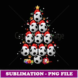 soccer balls christmas tree lights xmas - artistic sublimation digital file