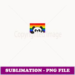 panda bear love gay pride flag aesthetic cute cartoon - aesthetic sublimation digital file