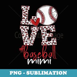 baseball mimi leopard game day baseball mothers day - creative sublimation png download