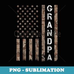 mens mens grandpa grandfather american flag fathers day men - png transparent sublimation design