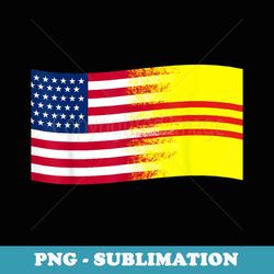 american vietnamese flags printed graphic - sublimation digital download