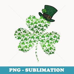 diamond shamrock leprechaun hat st patricks day - stylish sublimation digital download