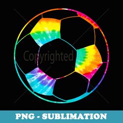 girl soccer ball - rainbow trippy hippie tie dye