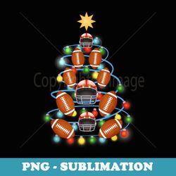 football christmas tree lights-cute football christmas - signature sublimation png file