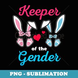 keeper of the gender reveal baby announcement party rabbit - premium sublimation digital download