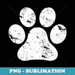 vintage distressed dog paw men's and 's - special edition sublimation png file