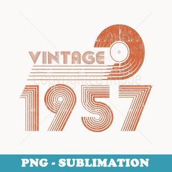 birthday 365 vintage 1957 birthday retro style - elegant sublimation png download