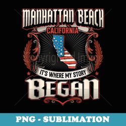 manhattan beach california usa flag 4th of july - creative sublimation png download