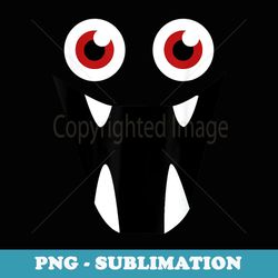 eyeball funny monster face graphic halloween costume - retro png sublimation digital download